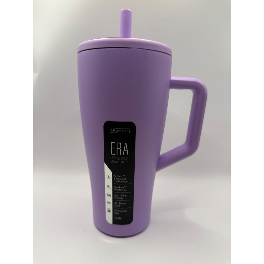 Brumate Era Straw Tumbler 30 oz Lavender NEW Leakproof Insulated
